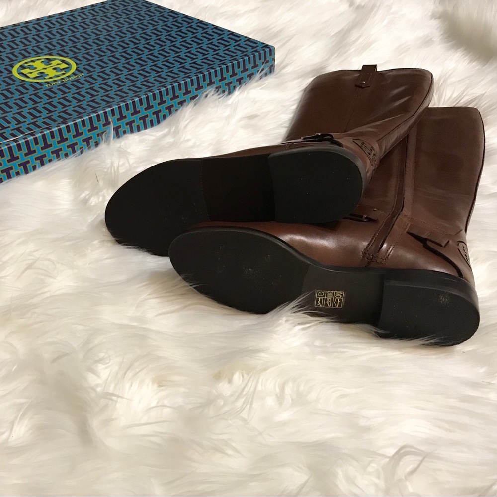Tory Burch Almond Derby Riding Boots NIB sz 5.5 - Picture 3 of 6